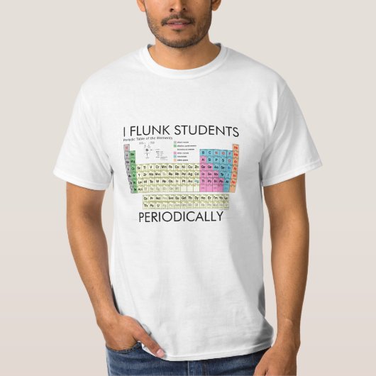 Wetenschap Shirt Ik vul regelmatig studenten (Voorkant)