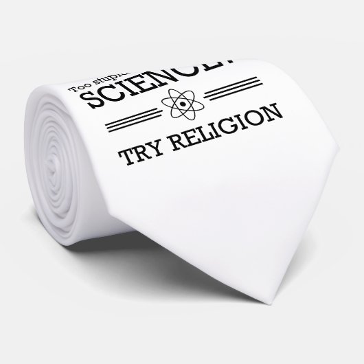 Wetenschap te moeilijk? stropdas (Opgerold)