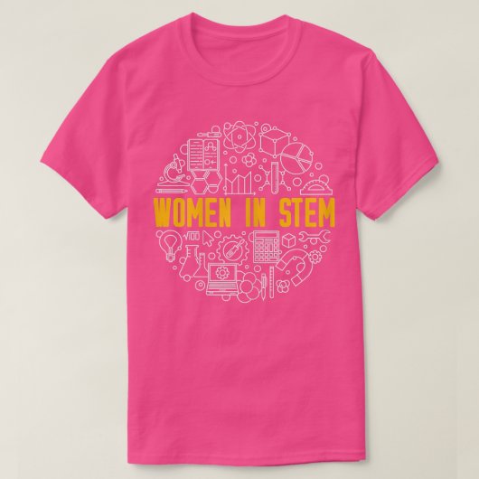 Wetenschap, techniek, techniek en Wiskunde - Vrouw T-shirt (Design voorkant)
