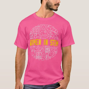 Wetenschap, techniek, techniek en Wiskunde - Vrouw T-shirt