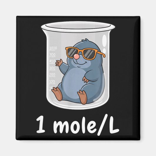Wetenschap & Technologie Grappige scheikunde 1 Mol Magneet (Voorkant)