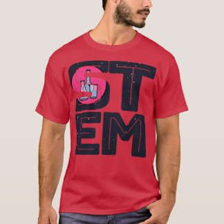 Wetenschap Technologie Techniek Wiskunde STEM Typo T-shirt
