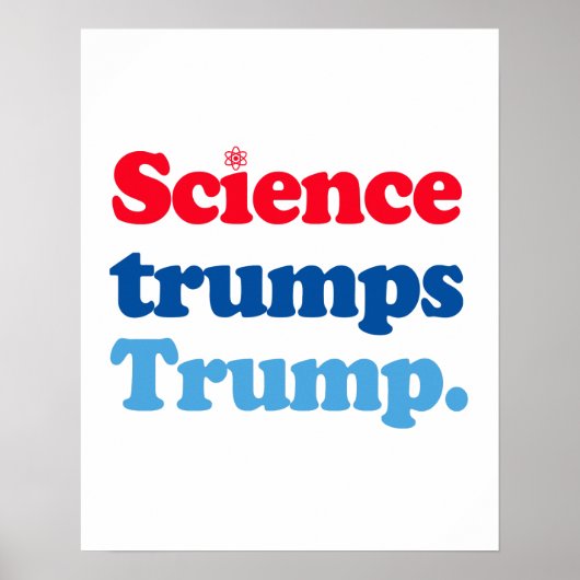Wetenschap troeft Trump af Poster (Voorkant)