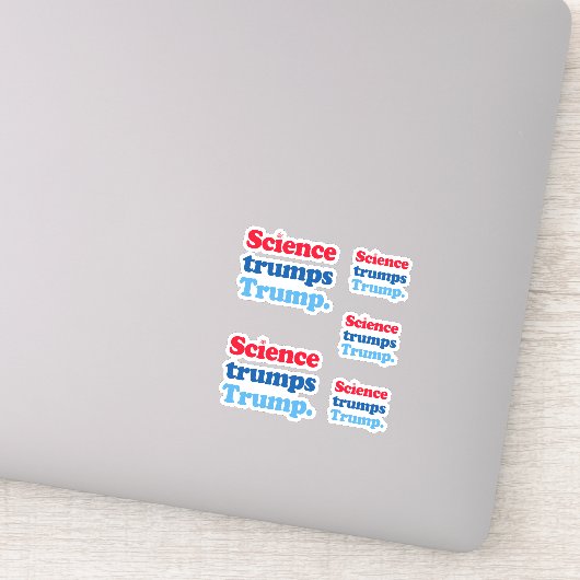 Wetenschap troeft Trump af Sticker (Detail)