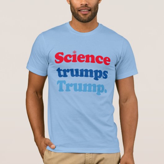 Wetenschap troeft Trump af T-shirt (Voorkant)