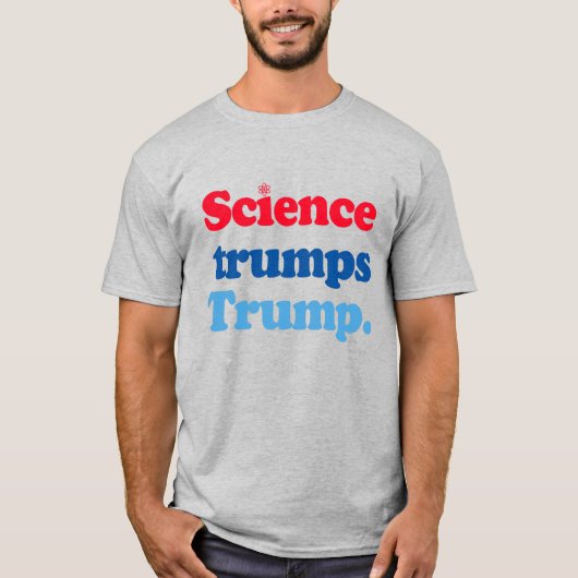Wetenschap troeft Trump af T-shirt (Voorkant)