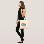 Wetenschap troeft Trump af Tote Bag (Voorkant (model))