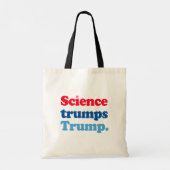 Wetenschap troeft Trump af Tote Bag (Achterkant)