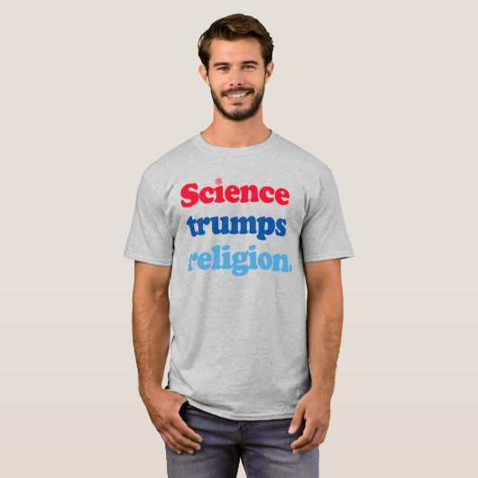 WETENSCHAP TRUMP RELIGIE T-SHIRT (Voorkant volledig)