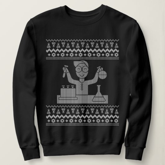 Wetenschap Ugly Sweater. Gift for Scientist. Trui (Design voorkant)