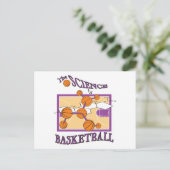 wetenschap van basketbal briefkaart (Staand voorkant)