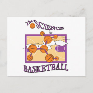 wetenschap van basketbal briefkaart
