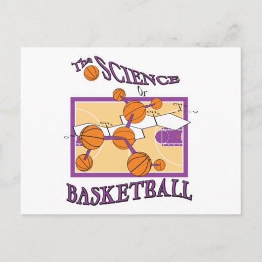 wetenschap van basketbal briefkaart (Voorkant)