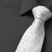 Wetenschap van cafeïnemoleculen stropdas