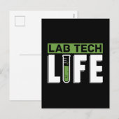 Wetenschap van het laboratorium van het Laboratori Feestdagenkaart (Voorkant / Achterkant)