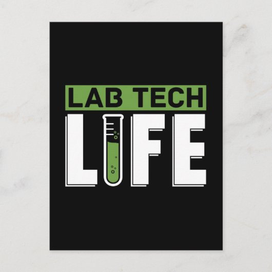 Wetenschap van het laboratorium van het Laboratori Feestdagenkaart (Voorkant)