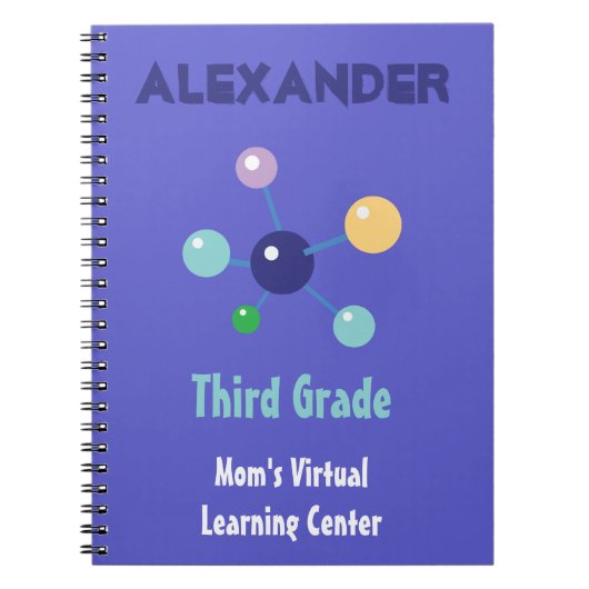 Wetenschap van het virtuele leercentrum van mama notitieboek (Voorkant)