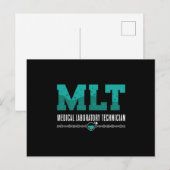 Wetenschap van Lab Tech MLT Medical Laboratory Briefkaart (Voorkant / Achterkant)