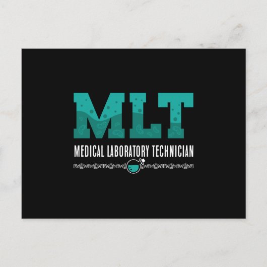 Wetenschap van Lab Tech MLT Medical Laboratory Briefkaart (Voorkant)