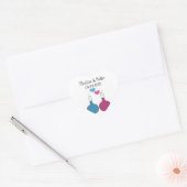 Wetenschap van liefdesweddenschappen hart sticker (Envelop)