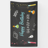 Wetenschap verjaardag banner Experiment Lab Party  (Verticaal)