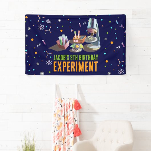 Wetenschap Verjaardag Spandoek (Insitu)