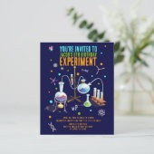 Wetenschap Verjaardag Uitnodigingen (Staand voorkant)