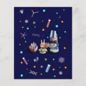 Wetenschap Verjaardag Uitnodigingen (Achterkant)