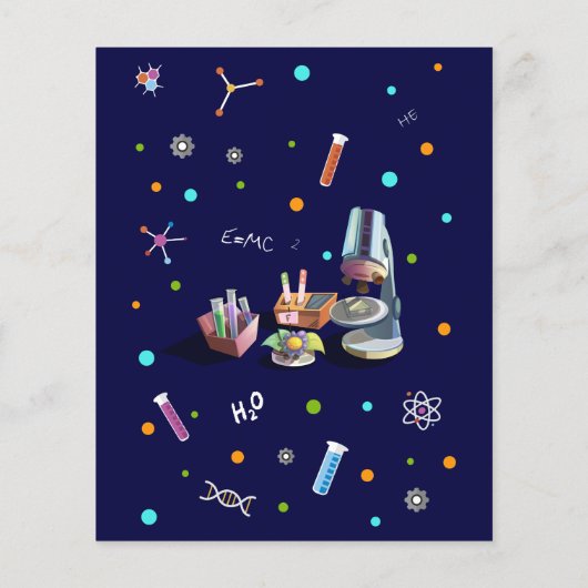 Wetenschap Verjaardag Uitnodigingen (Achterkant)