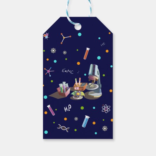 Wetenschap Verjaardag Uitnodigingen Cadeaulabel (Achterkant)