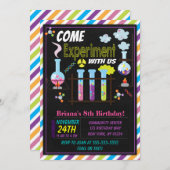 Wetenschap Verjaardagsfeest Uitnodiging voor een m (Voorkant / Achterkant)