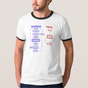Wetenschap versus Faith T-shirt