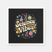 Wetenschap Vibes Groovy Eerste dag van Back To Sch Servet (Voorkant)