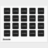 Wetenschap Vierkante Sticker (Vel)