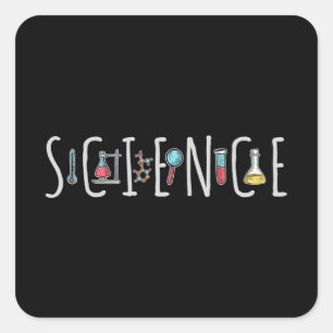 Wetenschap Vierkante Sticker