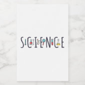 Wetenschap Voedselcontainer Etiket (Enkel label)