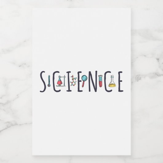 Wetenschap Voedselcontainer Etiket (Enkel label)