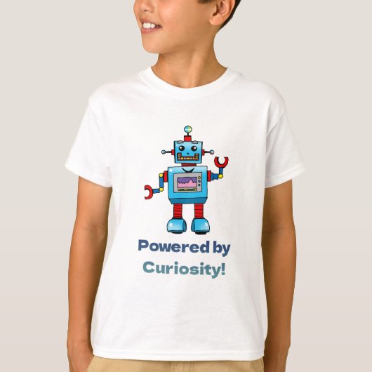 wetenschap voor kinderen-robot t-shirt (Voorkant)
