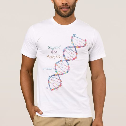 wetenschap | Voorbij het Basepairs T-shirt (Voorkant)
