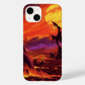  wetenschap - vulkaanplant met rode lava Case-Mate iPhone case (Achterkant)