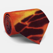 wetenschap - vulkaanplant met rode lava stropdas (Opgerold)