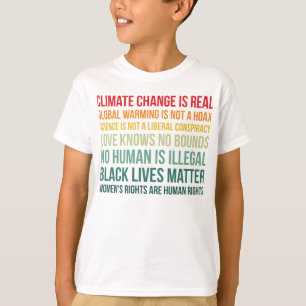 Wetenschap wereldwijde klimaatverandering is echt t-shirt