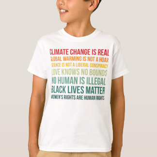 Wetenschap wereldwijde klimaatverandering is echt t-shirt