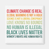 Wetenschap wereldwijde opwarming klimaatveranderin magneet (Voorkant)