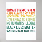 Wetenschap wereldwijde opwarming klimaatveranderin poster (Voorkant)