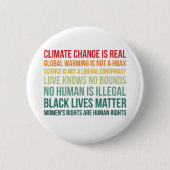 Wetenschap wereldwijde opwarming klimaatveranderin ronde button 5,7 cm (Voorkant)