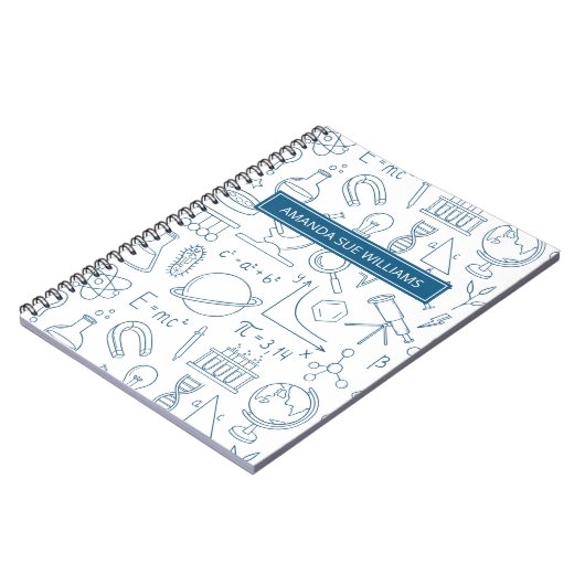 Wetenschap / Wetenschap - Jouw naam / Monogram Not Notitieboek (Linkerzijde)