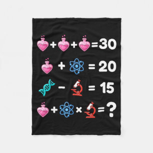Wetenschap Wiskunde Raadsel Valentijn Chemie Biolo Fleece Deken