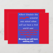 WETENSCHAP WISKUNDEN ONDERWIJS WOORDEN GEDICHTEN BRIEFKAART (Voorkant / Achterkant)