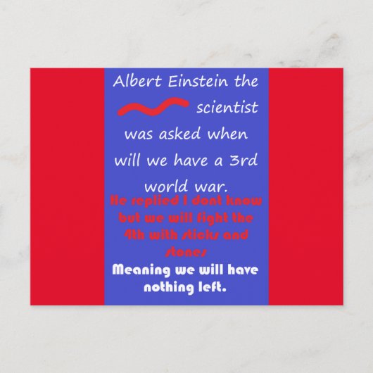 WETENSCHAP WISKUNDEN ONDERWIJS WOORDEN GEDICHTEN BRIEFKAART (Voorkant)